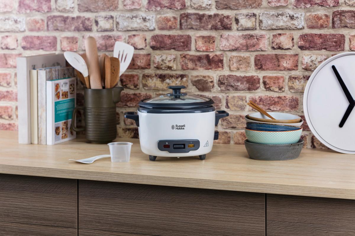 Reiskocher Maxi 3,3 Liter - Weiß, Basics, Kunststoff/Metall (24,5/22,6/32,2cm) - Russell Hobbs