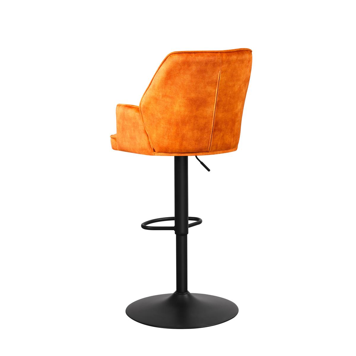 Barhocker-Set Donny Cognac B: 54 cm - Cognac/Goldfarben, MODERN, Textil/Metall (54/100/58cm) - MID.YOU