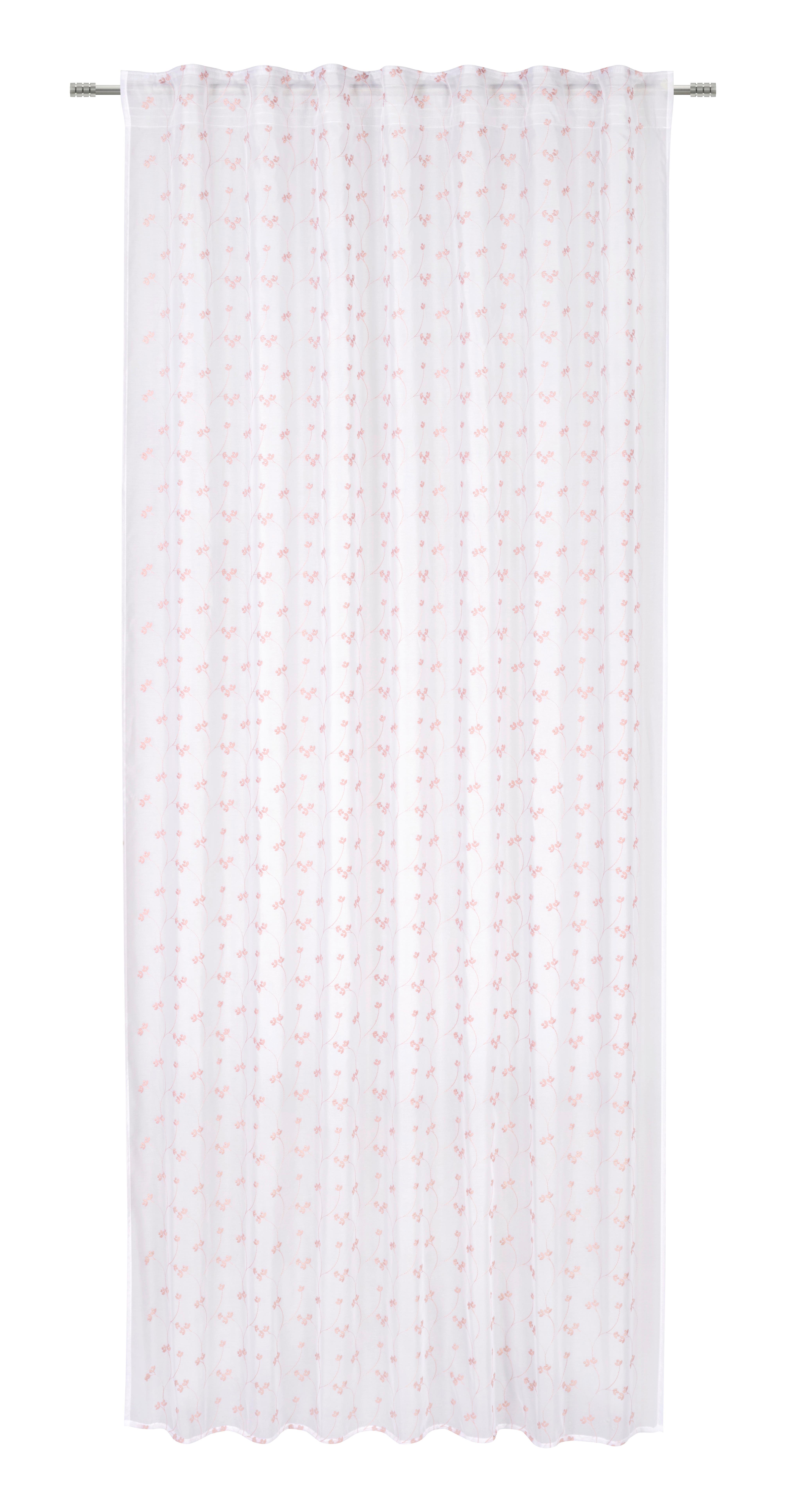 HOTOVÝ ZÁVES ružová ca. 140x245cm - ružová, Romantik / Landhaus, textil (140/245cm) - Mömax