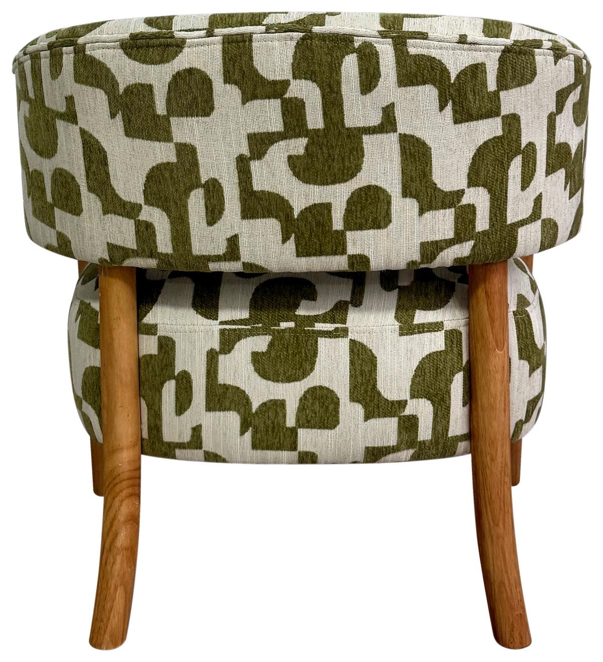 Židle s područkami JORIS, zelená/přírodní žinylka - zelená/přírodní barvy, Lifestyle, dřevo/textil (71/67/71cm) - Mömax