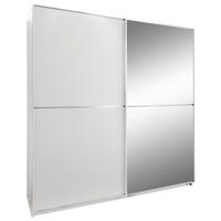 Tolóajtós Szekrény Baden 135/198 Cm - fehér, Design, faalapú anyag/Üveg (135/198/64cm) - MID.YOU