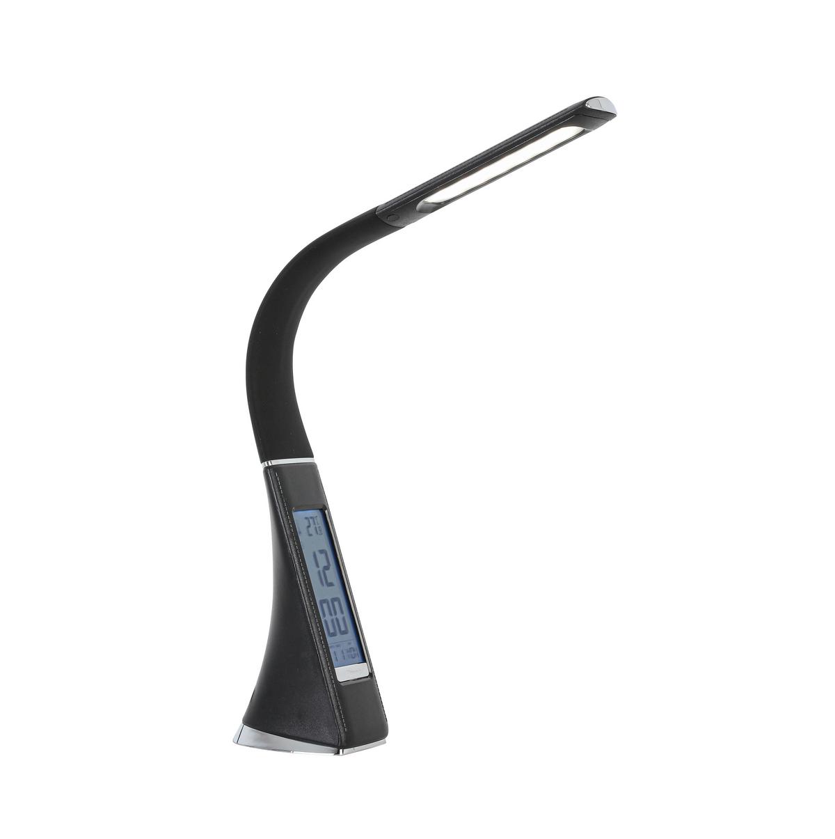 LED LAMPA NA PÍSACÍ STÔL FREDDY1 - čierna/chrómová, Modern, kov/plast (9,5/6,5/max 50cm) - Mömax