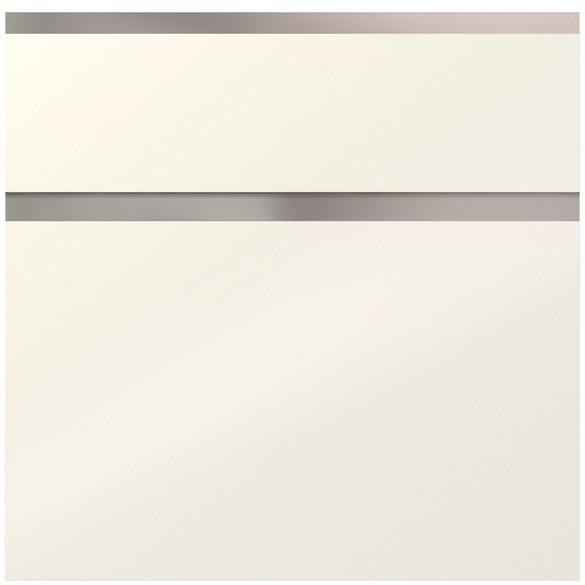 Badmöbel-set 3-tlg. Florenz B: Ca. 202 Cm Schwarz/magnolie - Magnolie/Schwarz, Holzwerkstoff (202cm) - Vertico