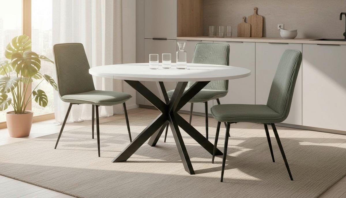 Vierfußstuhl Lorenzo Grün/Schwarz B: 47 cm - Schwarz/Grün, MODERN, Textil/Metall (47/91/61,5cm) - Livetastic