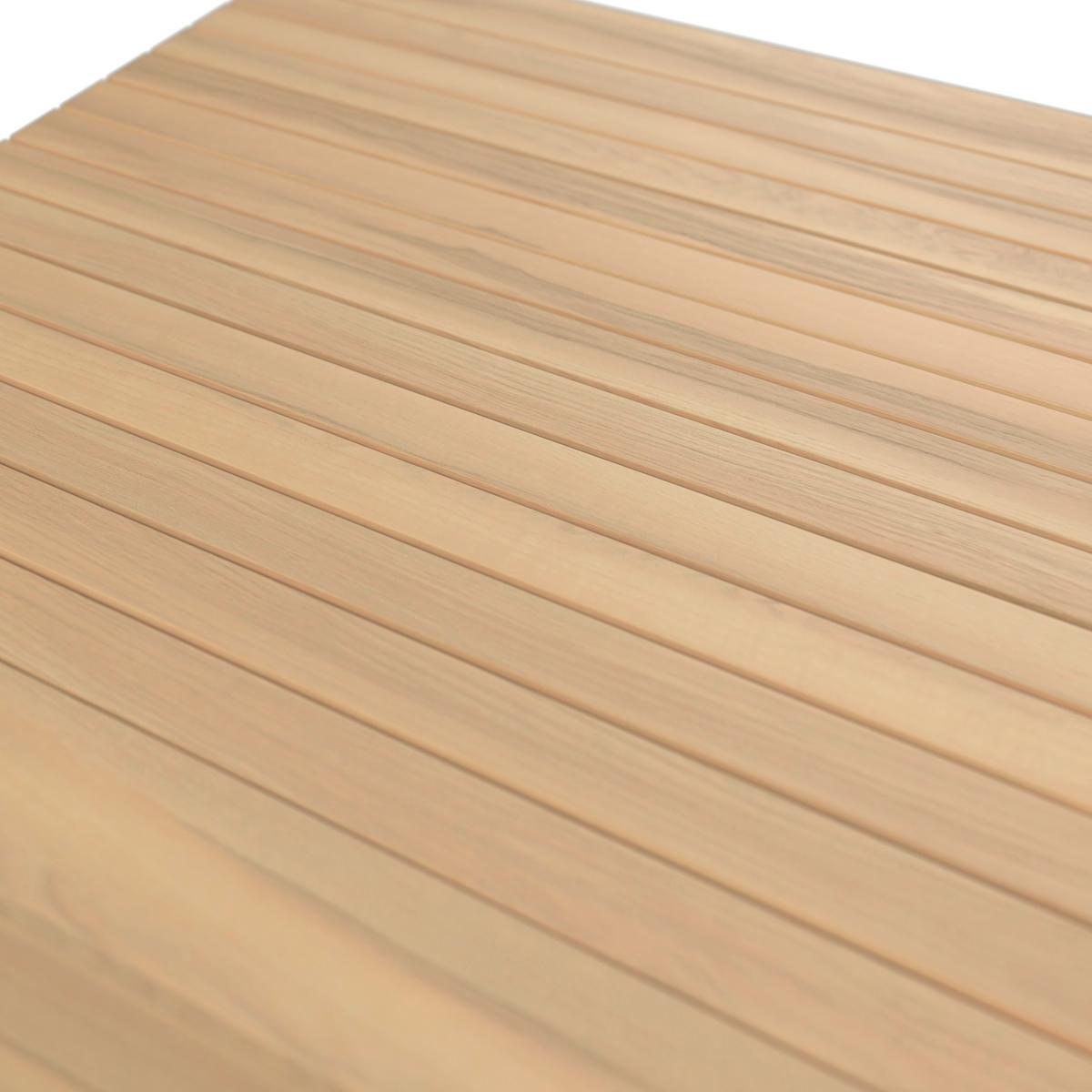 Loungegarnitur Korfu - Beige/Akaziefarben, MODERN, Holz/Textil (206/188cm) - Beldano