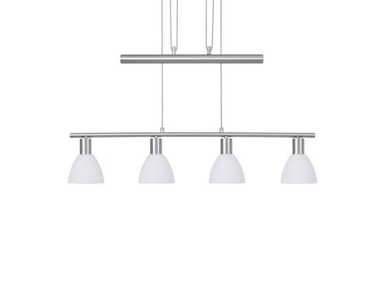 Závesná Lampa Gido 180cm, 40 Watt - opál/niklová, Konvenčný, kov/sklo (80/12/180cm) - Mömax modern living Závesná Lampa Gido 180cm, 40 Watt - opál/niklová, Konvenčný, kov/sklo (80/12/180cm) - Mömax modern living