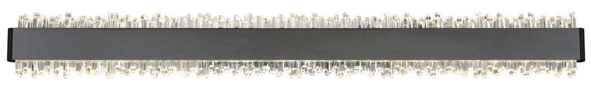 LED-Wandleuchte 4000k, 18w - Klar/Schwarz, Design, Kunststoff/Metall (70,5/8/4cm) - Globo