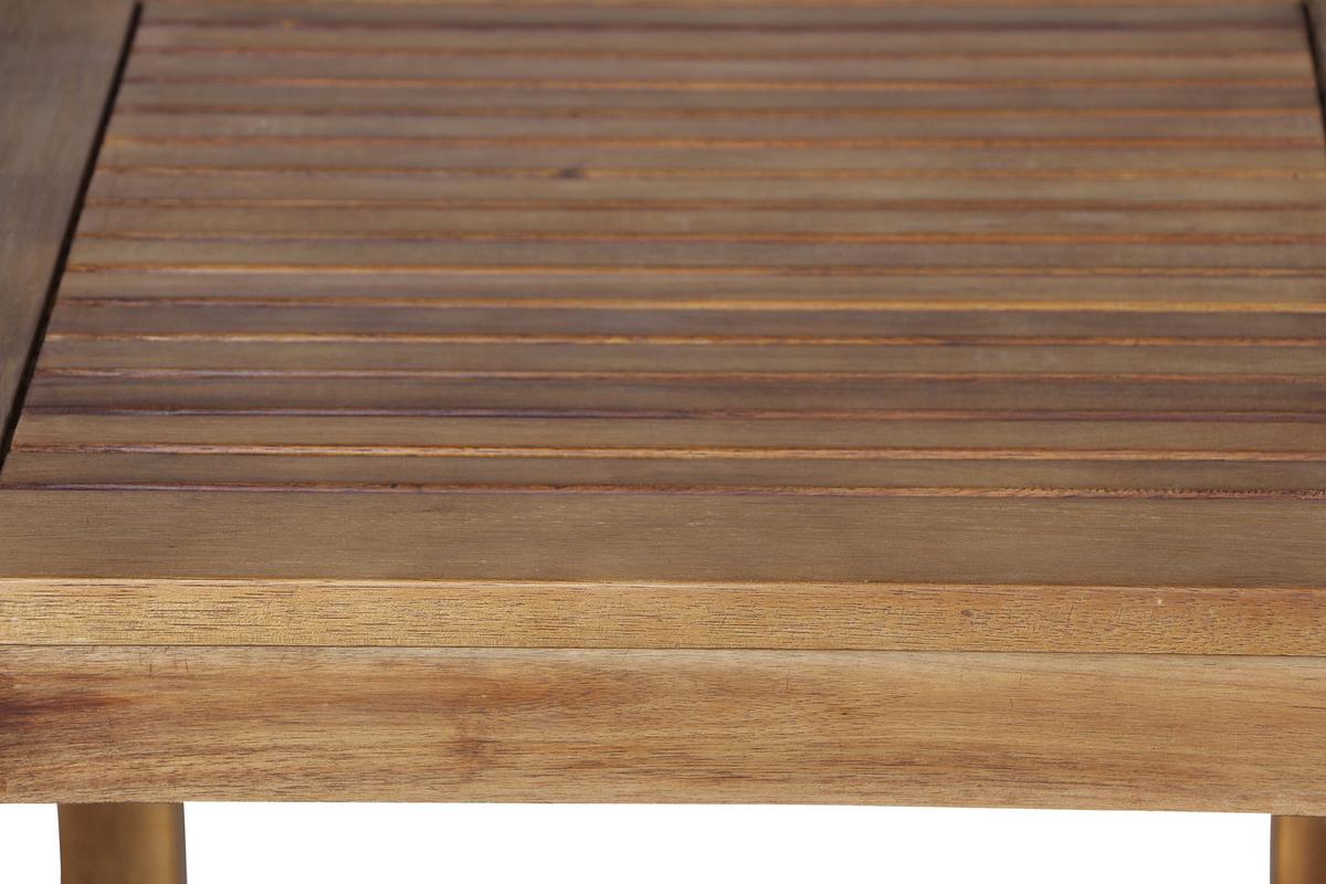 Gartentisch Akazienholz L 45 Cm - Akaziefarben, MODERN, Holz (45/45/45,5cm) - Siena Garden