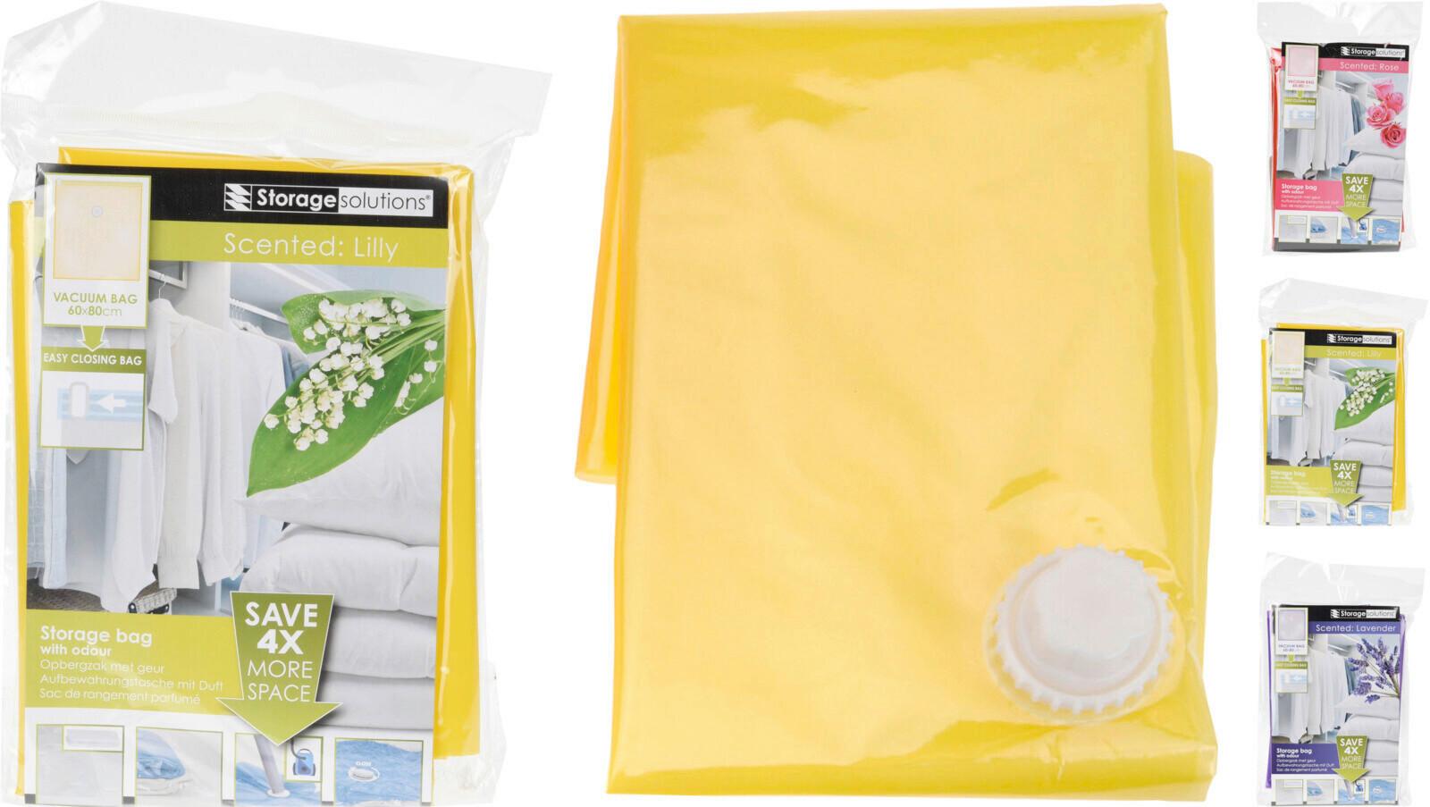 Vákuové vrece VACUUM BAG - lila/žltá, Basics (60/80cm)