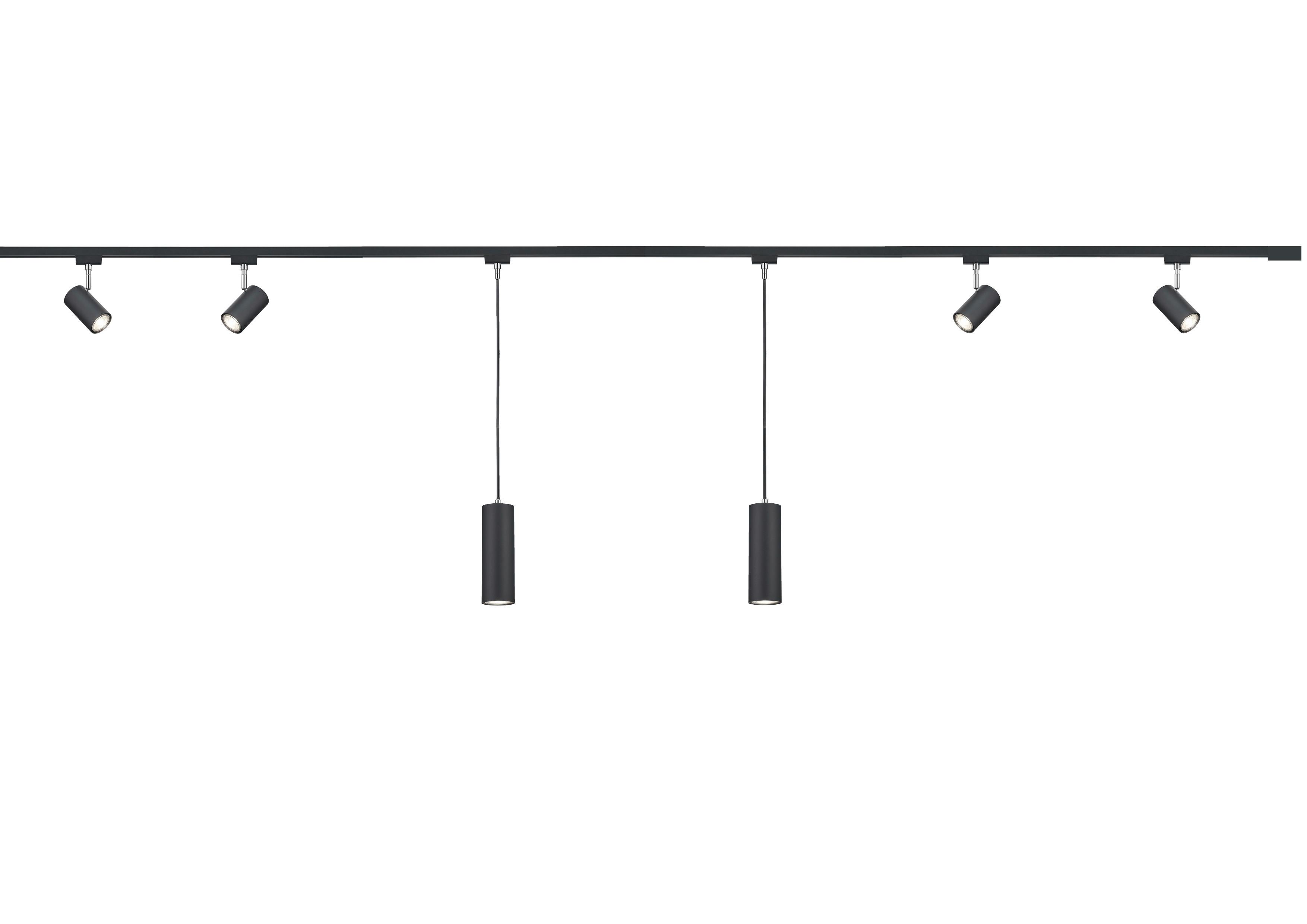Schienensystem X7000-32 Duoline Marley-Set - Schwarz, Design, Kunststoff (218/5/3cm) - Trio Leuchten