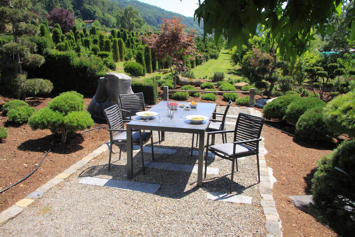 Gartenset 5-Tlg. Textil/Metall /Holzwerkstoff/Kunststoff - Dunkelgrau/Anthrazit, Basics, Holzwerkstoff/Kunststoff (180/98/74cm) - Acamp