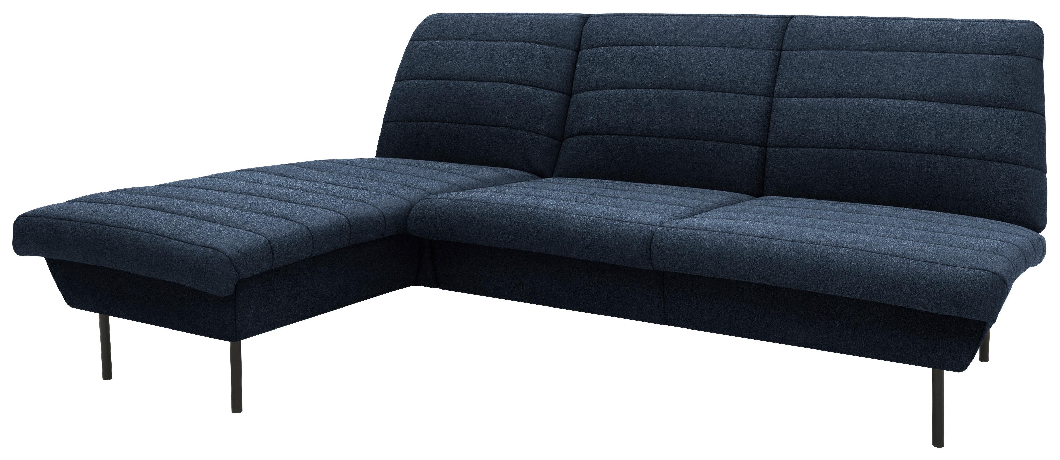 Ecksofa Looks Ix - Blau/Schwarz, Design, Textil (168/214cm) - LOOKS by W.Joop