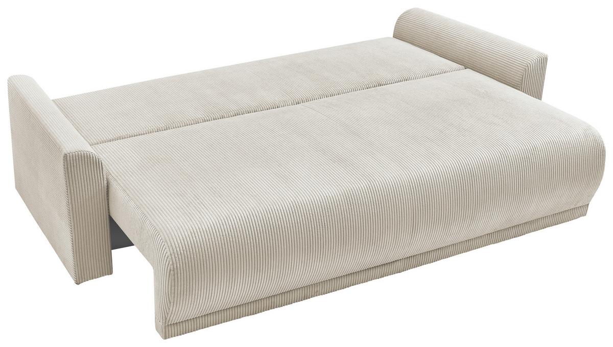 Rozkladacia pohovka KIM, krémový menčester - krémová, Modern, drevo (234/90/103cm)