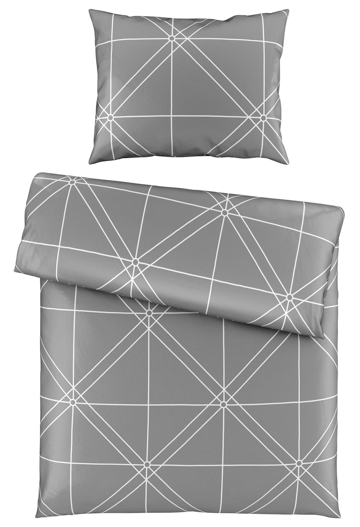 Ágyneműhuzat-garnitúra Chalene - antracit, Romantik / Landhaus, textil (140/200cm) - James Wood
