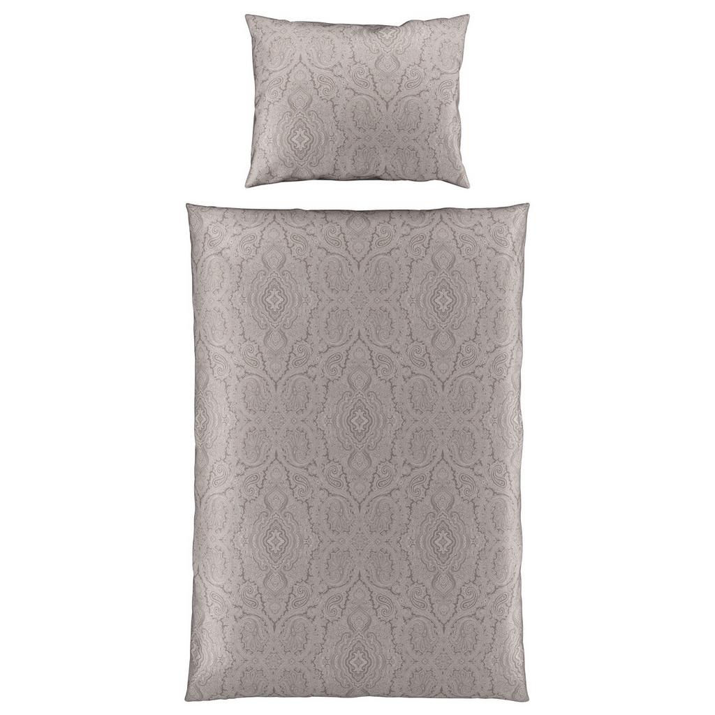 Renforcé-Bettwäsche 140x200 cm Leona Beige Ornamente