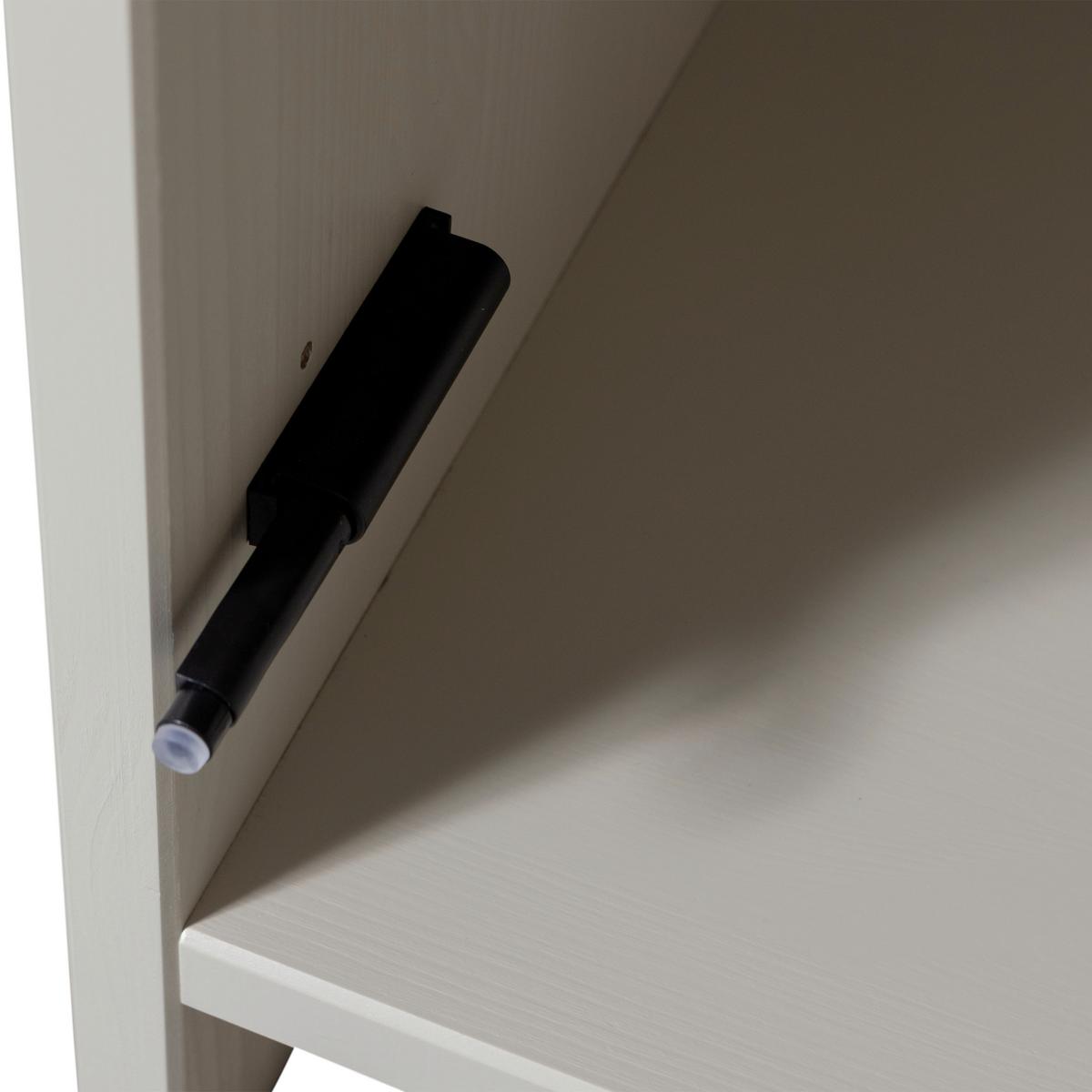 Mehrzweckschrank Meggy Grau B: 55 cm - Grau, Design, Holz (55/215/40cm) - Livetastic