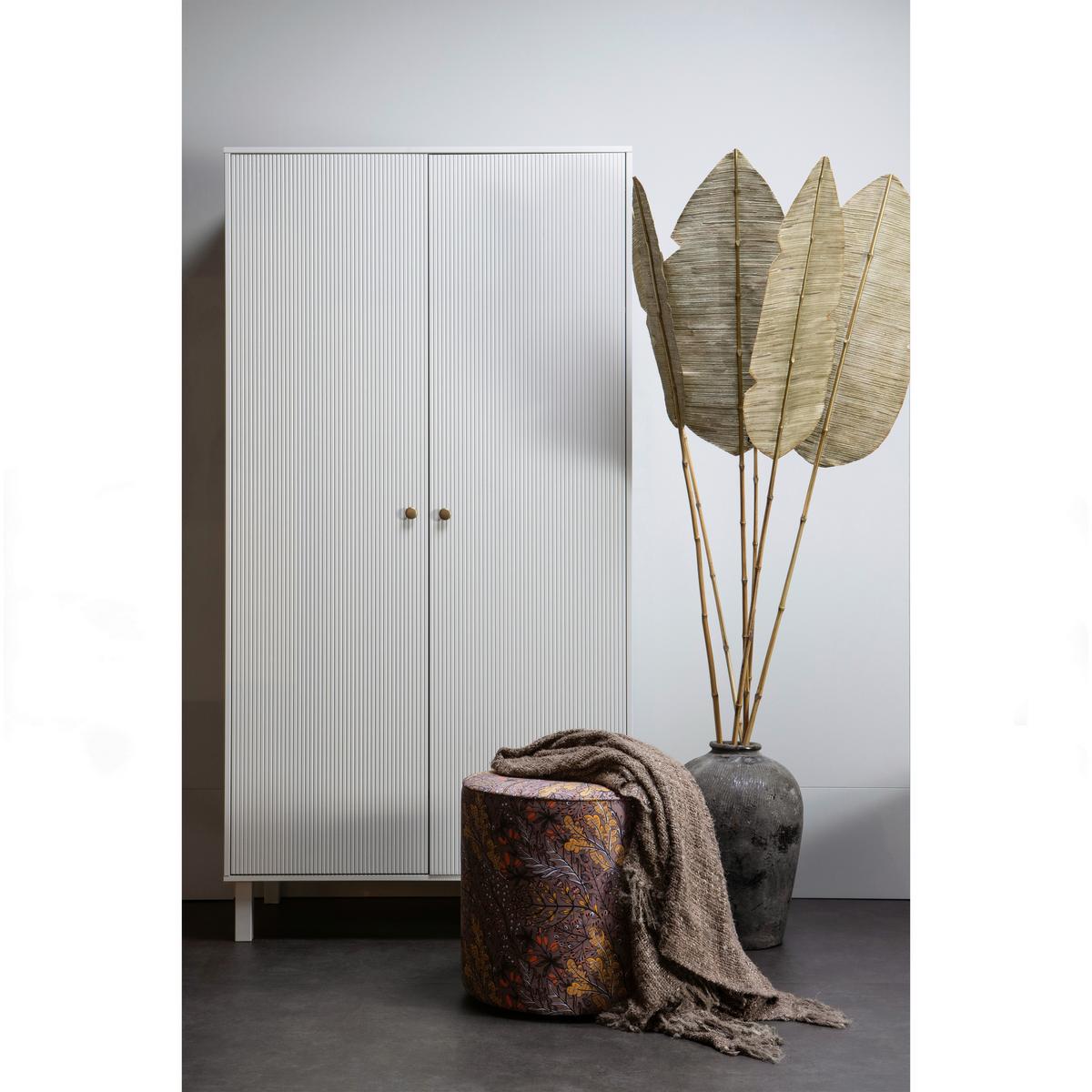 Garderobenschrank Madu Hellgrau B: 100 Cm - Hellgrau, Design, Holz (100/195/53cm) - Livetastic