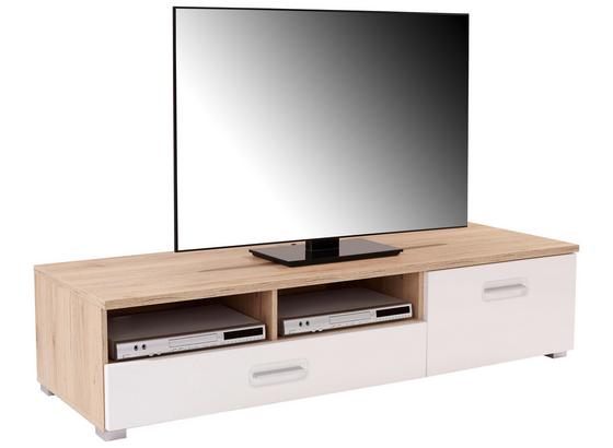 Tv - Elem Livorno New - tölgy színű/fehér, konvencionális, faanyagok (160/35/48cm) Tv - Elem Livorno New - tölgy színű/fehér, konvencionális, faanyagok (160/35/48cm)
