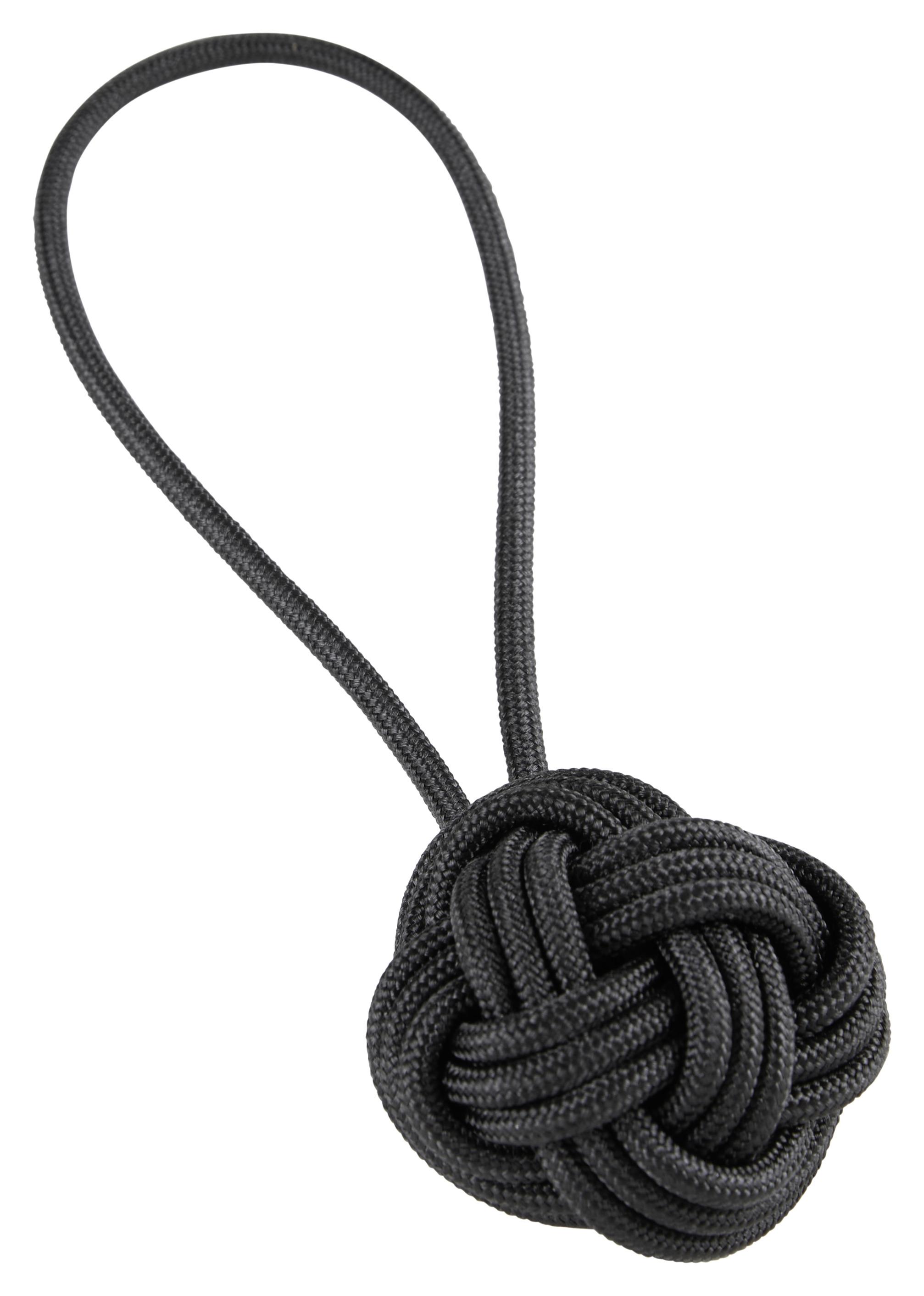 Řasící Spona Uzel - černá, textil (5cm) - Modern Living
