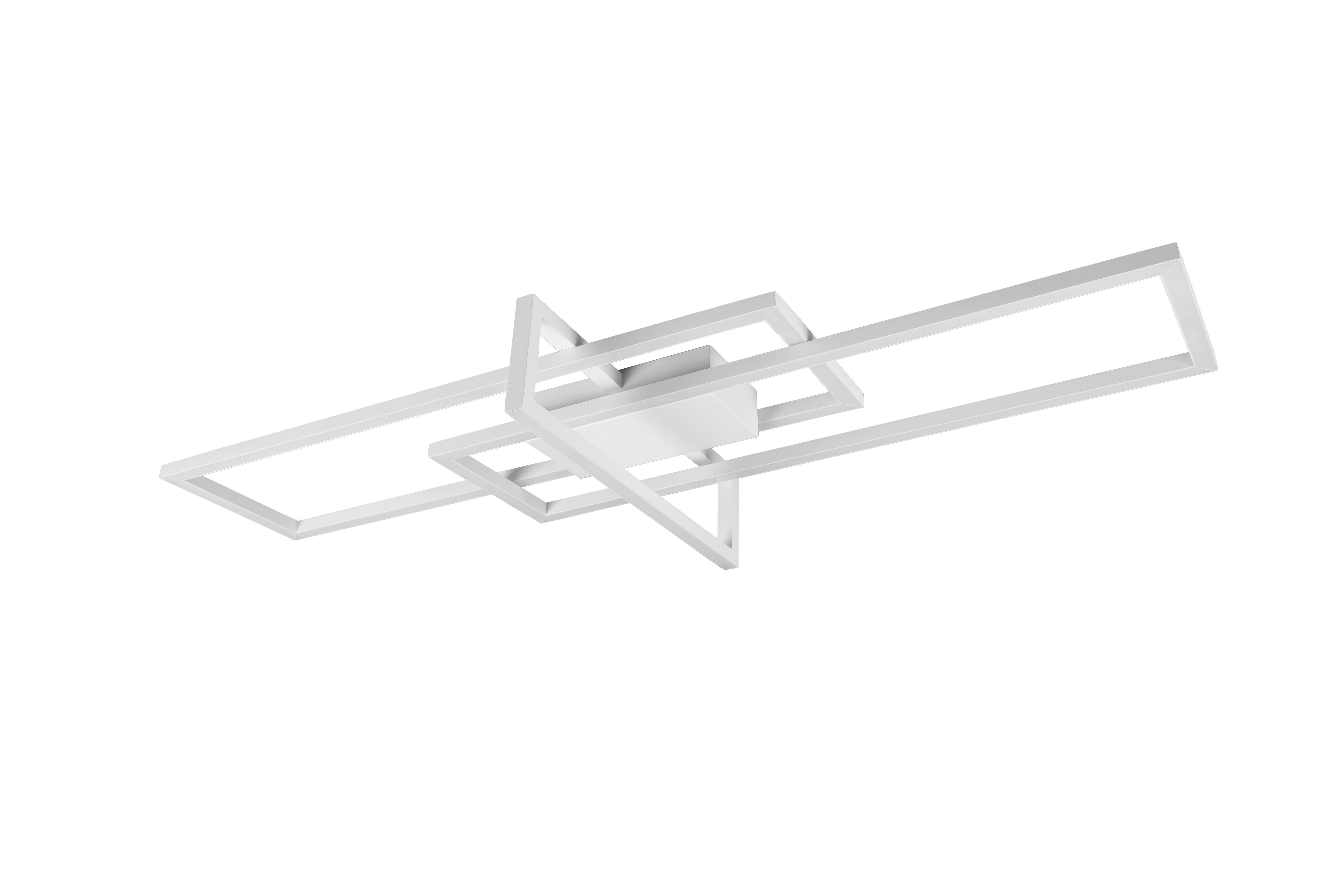 LED-Deckenleuchte Salinas L: 100 cm Rechteckig - Weiß, Design, Metall (100/11/40cm) - Trio Leuchten