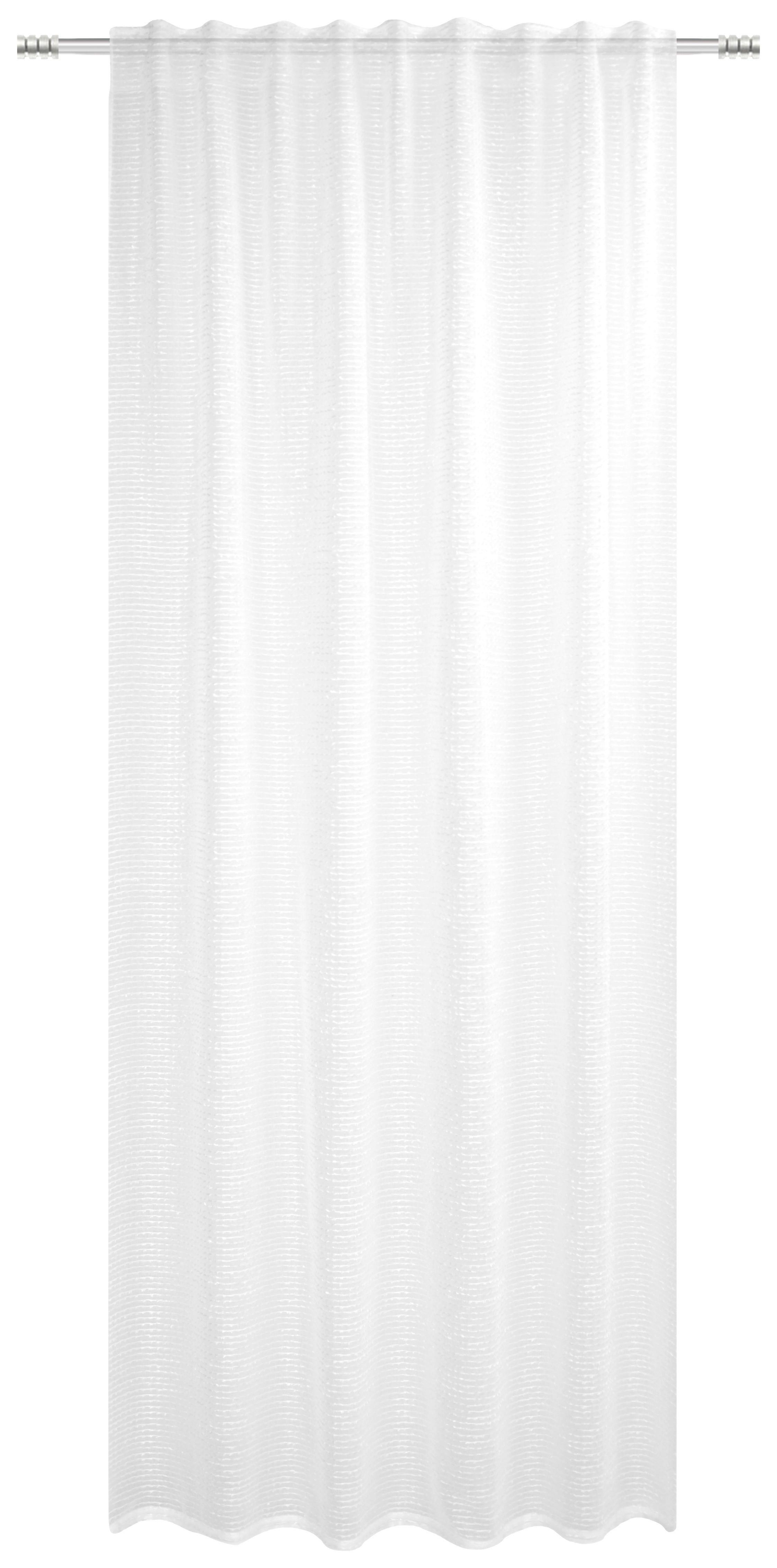 FERTIGVORHANG XANDRA - Weiß, MODERN, Textil (140/245cm) - Luca Bessoni