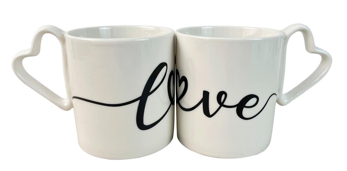 Tassenset Cornelius - Schwarz/Weiß, Basics, Keramik - James Wood