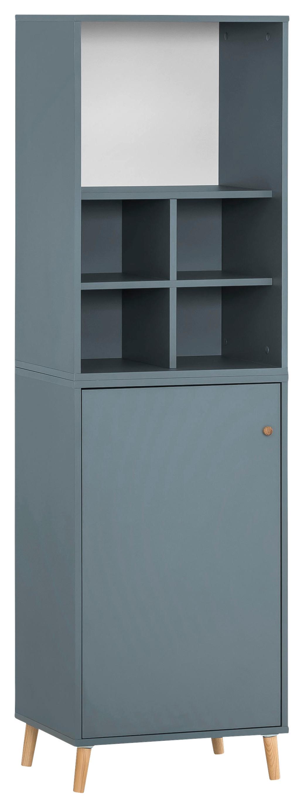 Aktenschrank Set U510r+u510t+regal - Petrol, MODERN, Holzwerkstoff (50,95/174,2/41cm) - MID.YOU