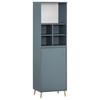 Aktenschrank Set U510r+u510t+regal - Petrol, MODERN, Holzwerkstoff (50,95/174,2/41cm) - MID.YOU