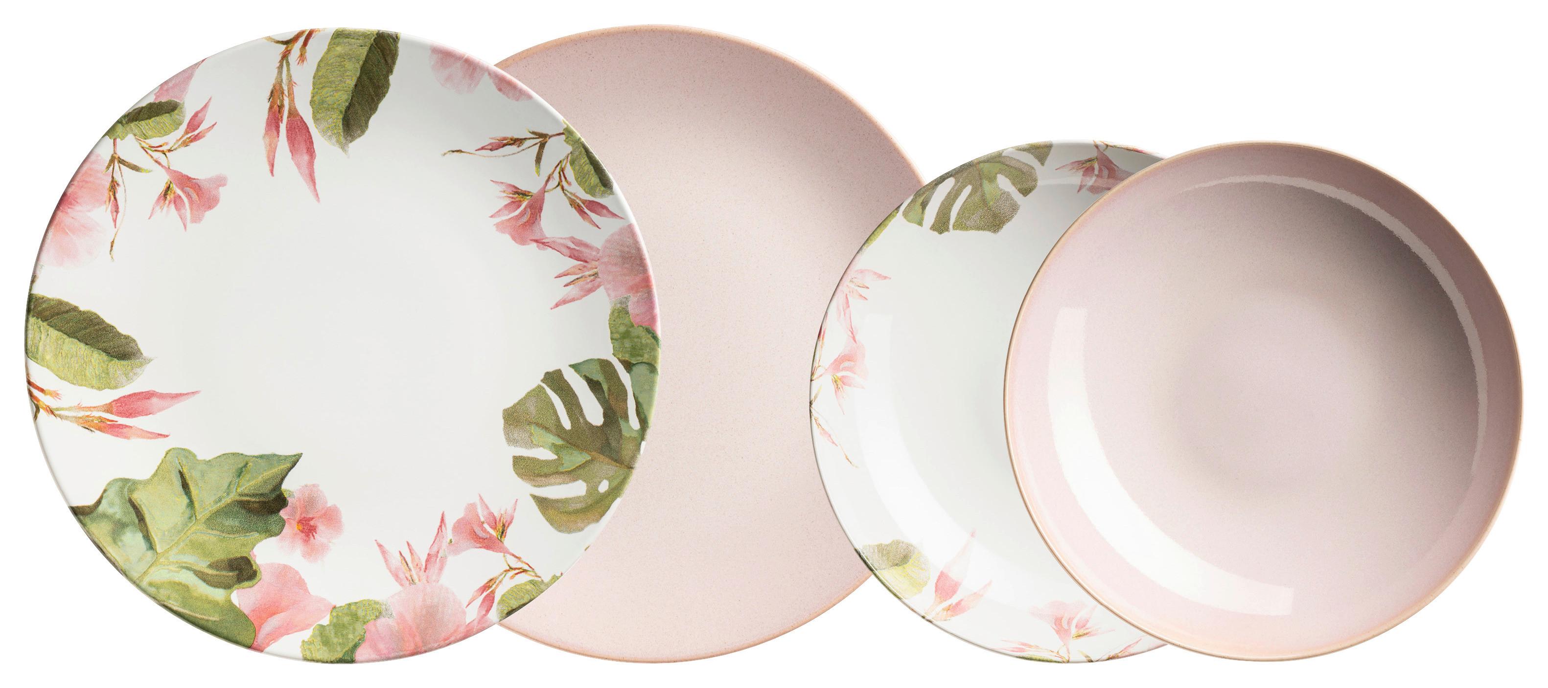 TAFELSERVICE OSSIA - Hellrosa/Multicolor, Basics, Keramik (29/19,5/29cm) - Mäser