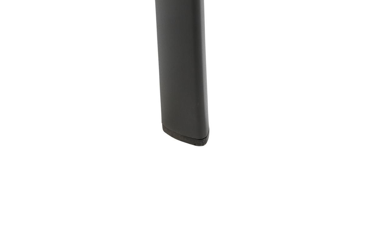 Gartenmöbel Set 5-tlg Aluminium - Anthrazit/Schwarz, KONVENTIONELL, Keramik/Textil - Gardenson