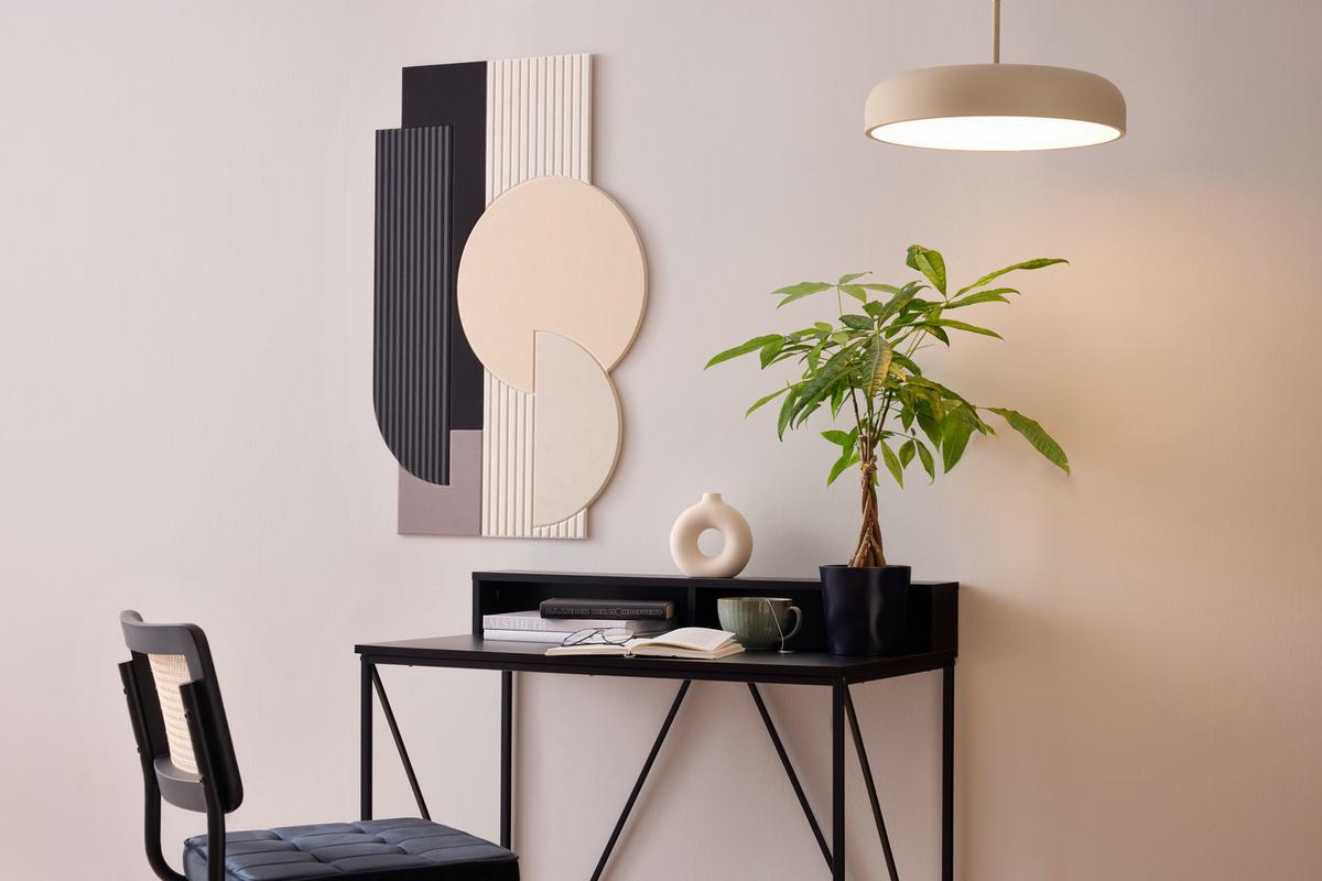 Akustický panel MILLA - černá/hnědá, textil (60/90cm) - Mömax