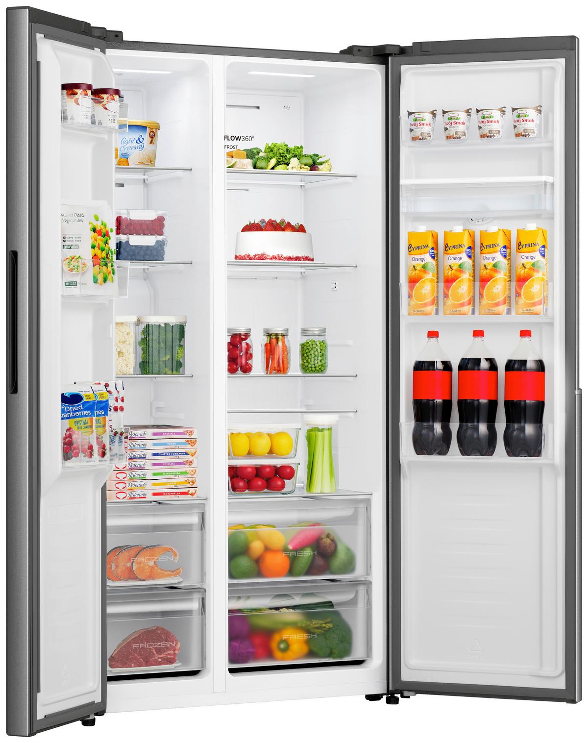 Side-by-side "nrs9e4xwd" No Frost Plus, Wasserspender - Edelstahlfarben, Basics (91,1/178,6/61,5cm) - Gorenje