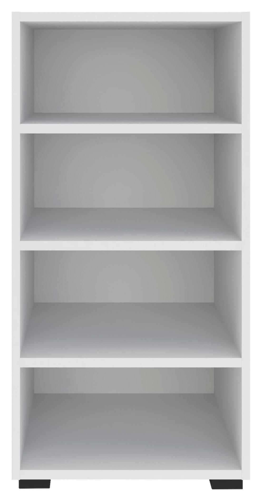 Regál Unit-Elements Maxi - bílá/černá, Moderní, kompozitní dřevo (45,6/89,6/40cm) - Ondega