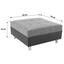 Hocker Linda - Chromfarben/Dunkelgrau, MODERN, Textil (83/44/78cm)