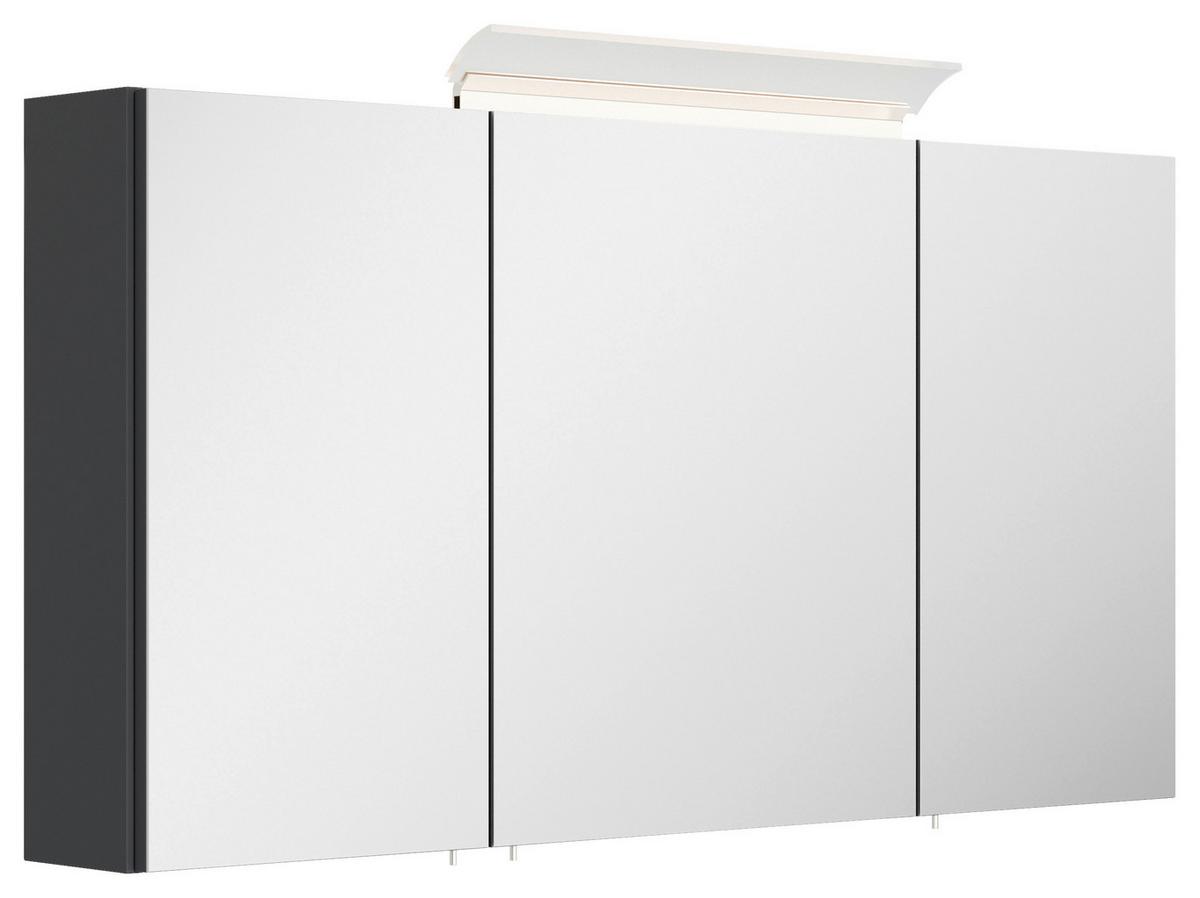 BADEZIMMER Limes, Graphitfarben B: 100 cm - Graphitfarben/Weiß, Basics, Keramik/Holzwerkstoff (100cm) - MID.YOU