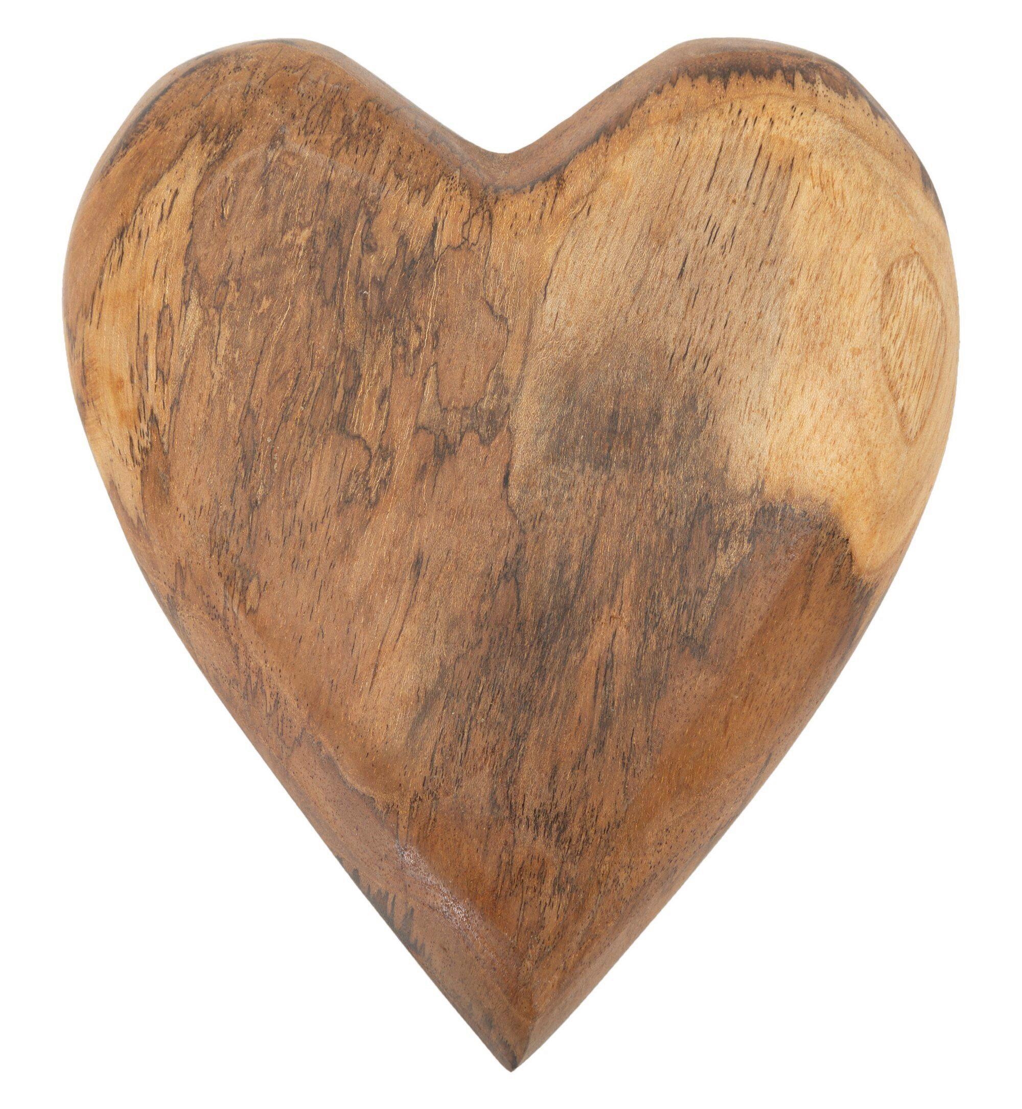 Skulptur Haki Teak, Braun B: 14 cm - Braun, Basics, Holz (14/4.5/16cm)