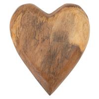 Skulptur Haki Teak, Braun B: 14 cm - Braun, Basics, Holz (14/4.5/16cm)