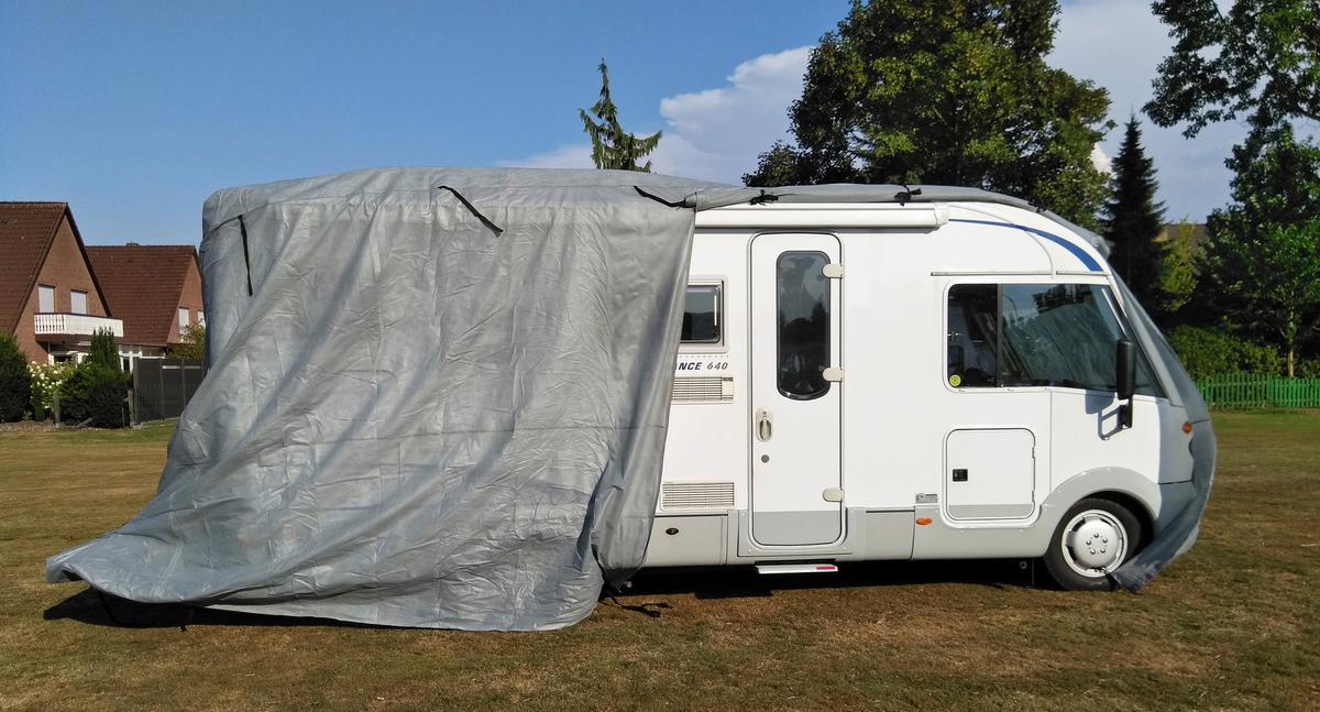 Schutzplane Abdeckplane Für Wohnmobil Gr. M Grau - Grau, Basics, Kunststoff (235/275/730cm)