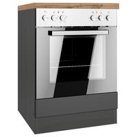 Herdumbauschrank Meran B: 60 Cm Grau/eiche Dekor - Eiche Wotan/Grau, LIFESTYLE, Holzwerkstoff (60/86/60cm) - Held