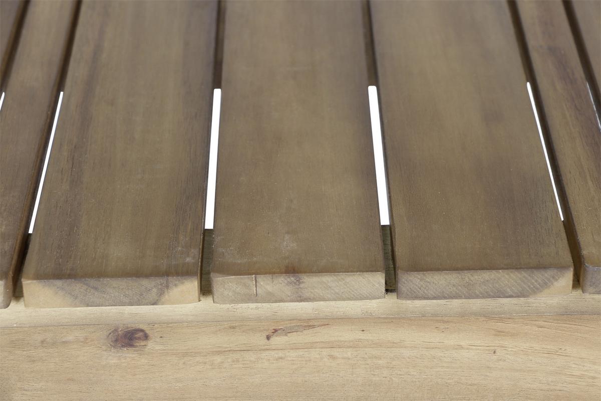 Gartenhocker Echtholz Akaziefarben - Akaziefarben, KONVENTIONELL, Holz (33/45/50cm) - Siena Garden