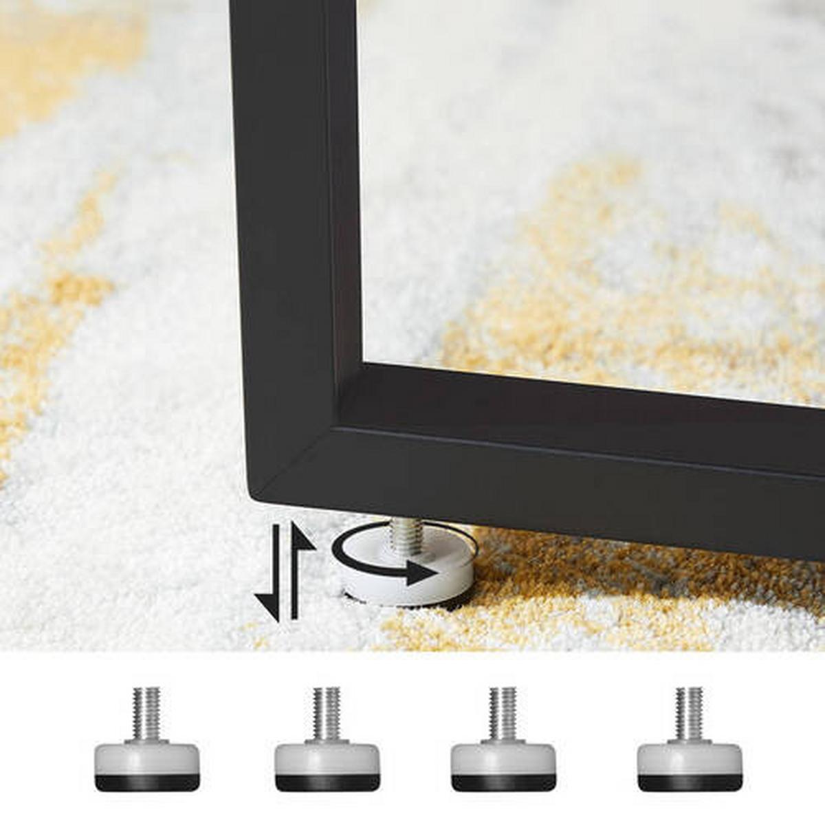 Couchtisch Rund Beine: X-Form, Braun, Schwarz - Schwarz/Braun, Trend, Holzwerkstoff/Metall (88/88/47cm) - Boxxx