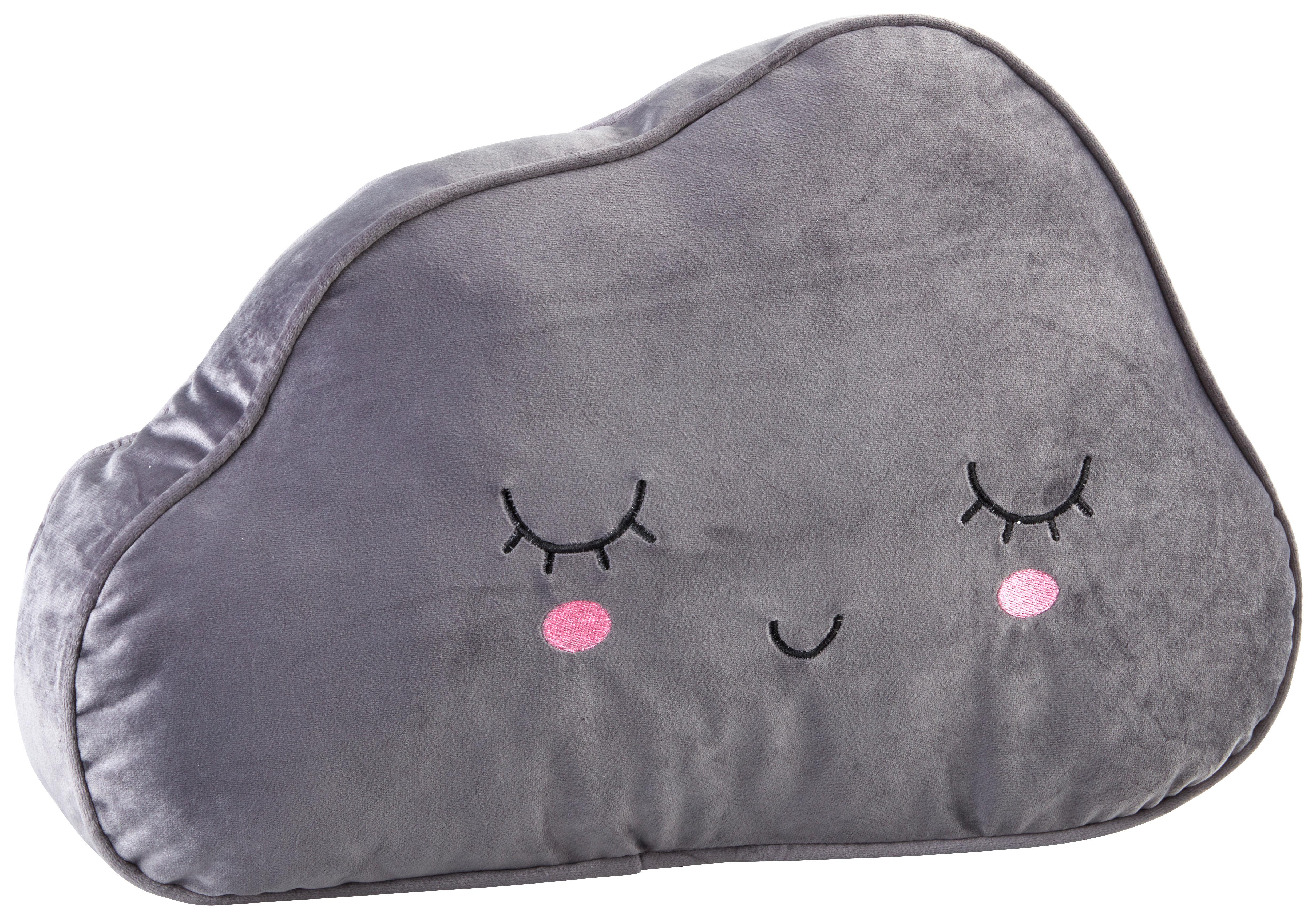DEKORAČNÝ VANKÚŠ Claudia, 45/29/6 cm - sivá, Konventionell, textil (45/29/6cm) - Modern Living