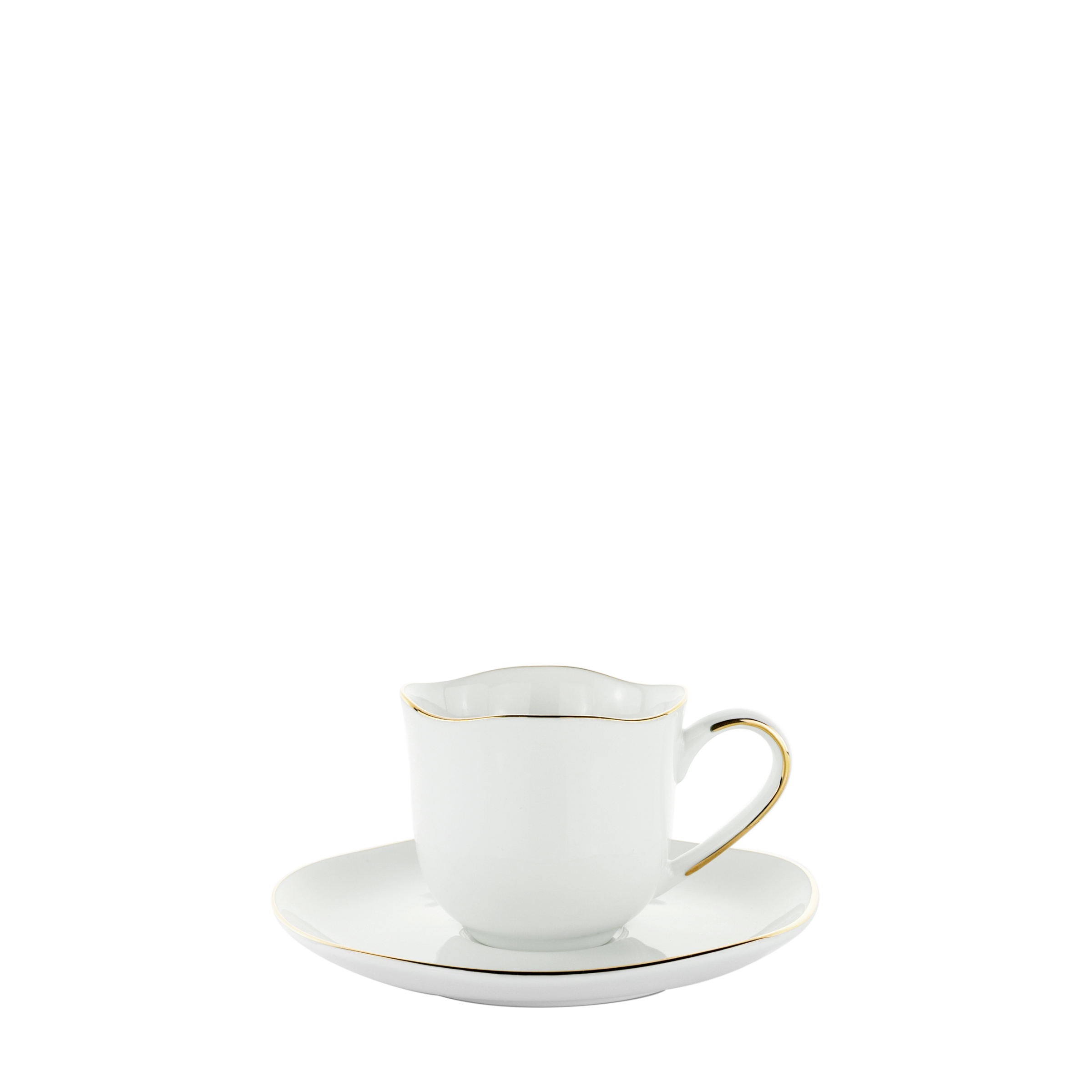ŠÁLEK A PODŠÁLEK NA ESPRESSO ONIX - bílá, Moderní, keramika - Mömax