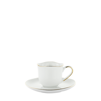 ŠÁLEK A PODŠÁLEK NA ESPRESSO ONIX - bílá, Moderní, keramika - Mömax