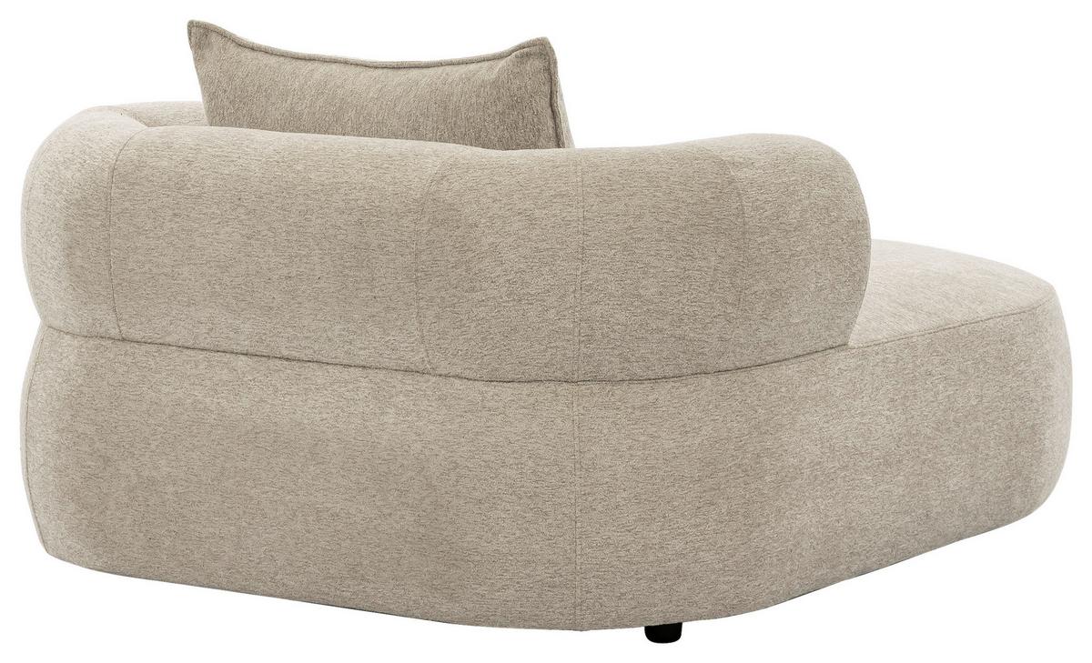 Xxl-sessel Ferro Beige B: 122 Cm - Beige/Schwarz, Design, Textil (122/76/156cm) - Livetastic