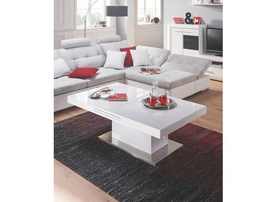 Konferenční Stolek 2in1 - bílá/barvy nerez oceli, Moderní, kov/kompozitní dřevo (133/170/47,5/75/80cm) Konferenční Stolek 2in1 - bílá/barvy nerez oceli, Moderní, kov/kompozitní dřevo (133/170/47,5/75/80cm)