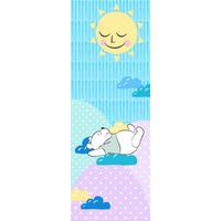 Fototapete Winnie The Pooh Take A Nap - Blau/Weiß, Trend, Textil (100/280cm)