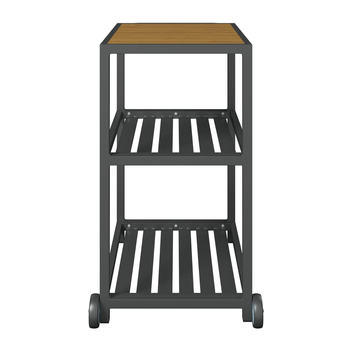 VENKOVNÍ KUCHYNĚ LEVI 1 - přírodní barvy/antracitová, Moderní, kov/plast (67cm)