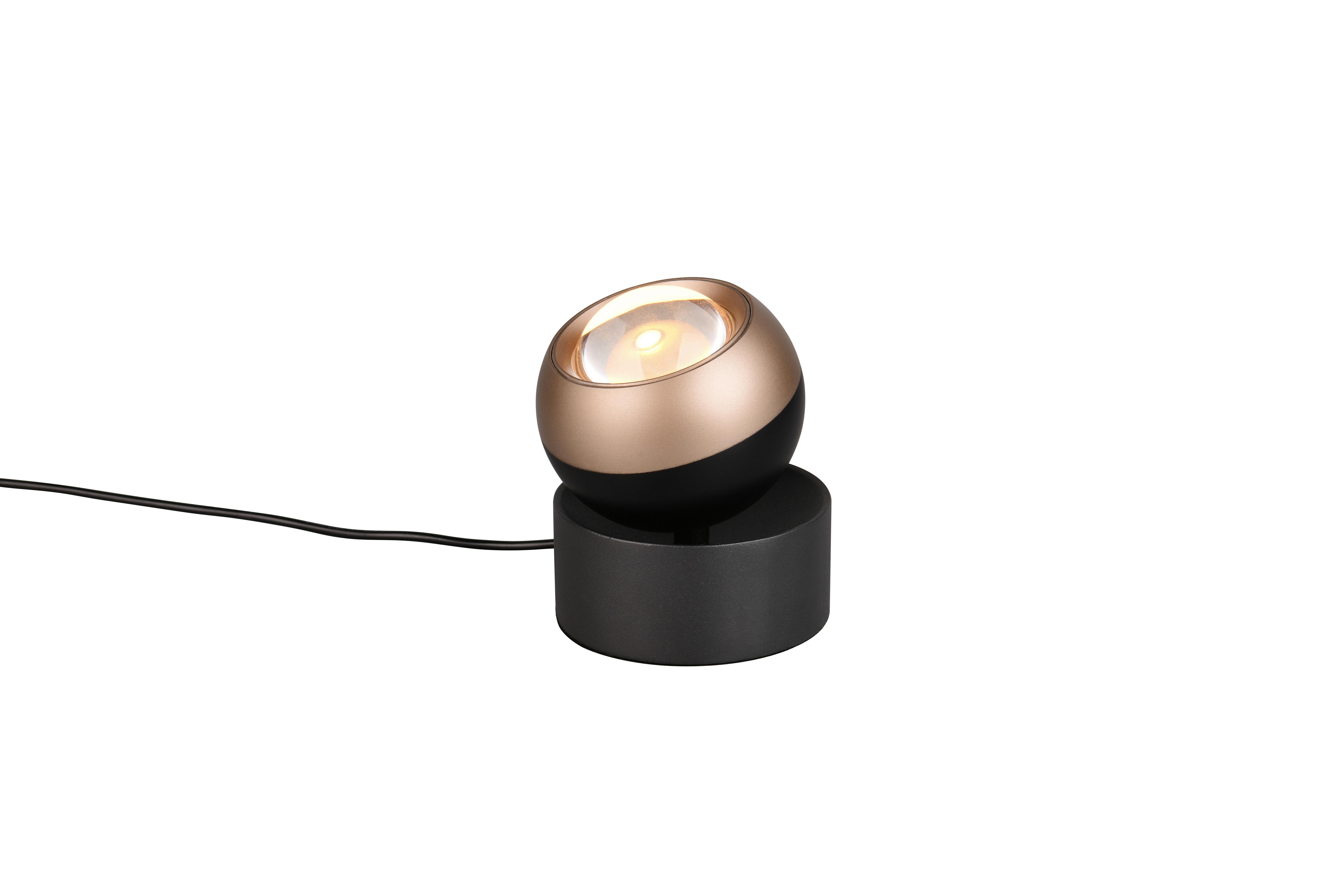 LED-Tischleuchte 544410132 Orbit - Schwarz/Braun, Basics, Metall (10/14cm) - Trio Leuchten