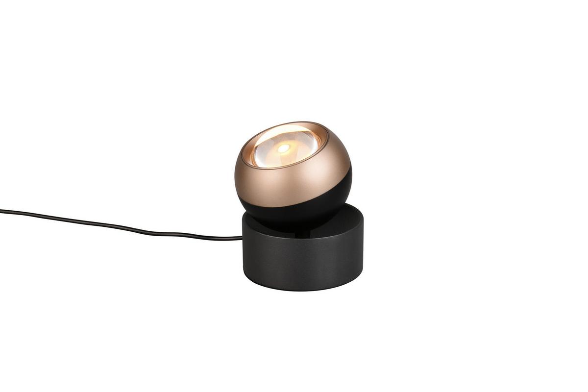 LED-Tischleuchte 544410132 Orbit - Schwarz/Braun, Basics, Metall (10/14cm) - Trio Leuchten